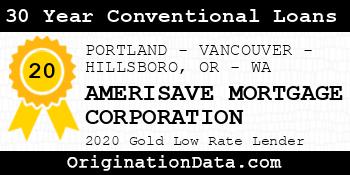 AMERISAVE MORTGAGE CORPORATION 30 Year Conventional Loans gold
