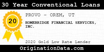 HOMEBRIDGE FINANCIAL SERVICES 30 Year Conventional Loans gold