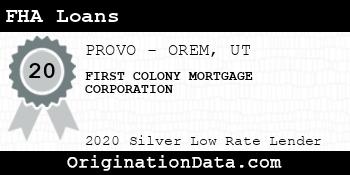 FIRST COLONY MORTGAGE CORPORATION FHA Loans silver