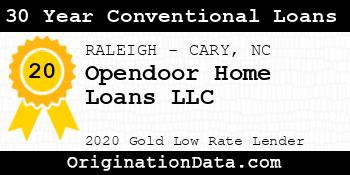Opendoor Home Loans 30 Year Conventional Loans gold
