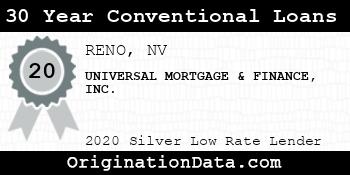UNIVERSAL MORTGAGE & FINANCE 30 Year Conventional Loans silver