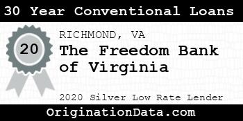 The Freedom Bank of Virginia 30 Year Conventional Loans silver