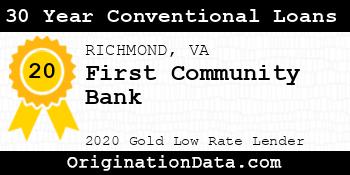 First Community Bank 30 Year Conventional Loans gold