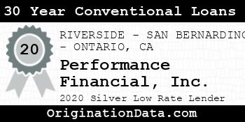 Performance Financial 30 Year Conventional Loans silver