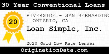 Loan Simple 30 Year Conventional Loans gold