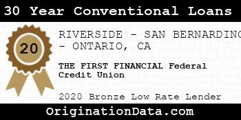 THE FIRST FINANCIAL Federal Credit Union 30 Year Conventional Loans bronze