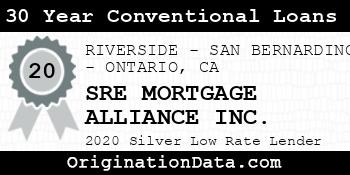 SRE MORTGAGE ALLIANCE 30 Year Conventional Loans silver