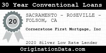 Cornerstone First Mortgage Inc 30 Year Conventional Loans silver