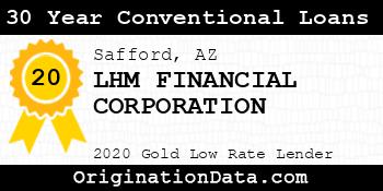 LHM FINANCIAL CORPORATION 30 Year Conventional Loans gold