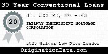 FAIRWAY INDEPENDENT MORTGAGE CORPORATION 30 Year Conventional Loans silver