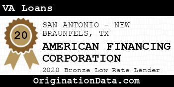 AMERICAN FINANCING CORPORATION VA Loans bronze