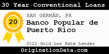 Banco Popular de Puerto Rico 30 Year Conventional Loans gold
