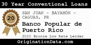 Banco Popular de Puerto Rico 30 Year Conventional Loans bronze