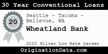 Wheatland Bank 30 Year Conventional Loans silver