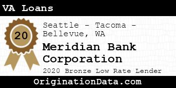 Meridian Bank Corporation VA Loans bronze