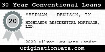 HIGHLANDS RESIDENTIAL MORTGAGE LTD. 30 Year Conventional Loans silver