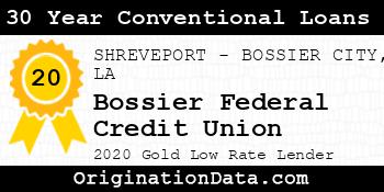 Bossier Federal Credit Union 30 Year Conventional Loans gold