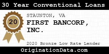 FIRST BANCORP 30 Year Conventional Loans bronze