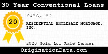RESIDENTIAL WHOLESALE MORTGAGE 30 Year Conventional Loans gold
