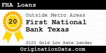 First National Bank Texas FHA Loans gold