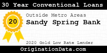 Sandy Spring Bank 30 Year Conventional Loans gold