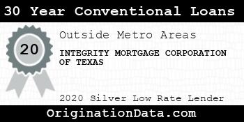 INTEGRITY MORTGAGE CORPORATION OF TEXAS 30 Year Conventional Loans silver