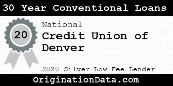 Credit Union of Denver 30 Year Conventional Loans silver