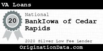 BankIowa of Cedar Rapids VA Loans silver