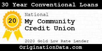 My Community Credit Union 30 Year Conventional Loans gold
