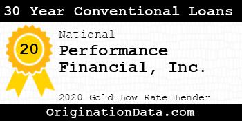 Performance Financial 30 Year Conventional Loans gold