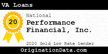 Performance Financial VA Loans gold