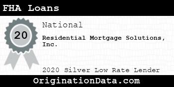 Residential Mortgage Solutions FHA Loans silver
