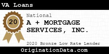 A + MORTGAGE SERVICES VA Loans bronze