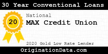 MAX Credit Union 30 Year Conventional Loans gold