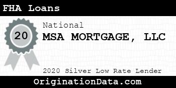 MSA MORTGAGE FHA Loans silver