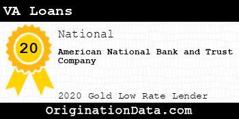 American National Bank and Trust Company VA Loans gold