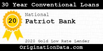Patriot Bank 30 Year Conventional Loans gold