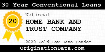 HOME BANK AND TRUST COMPANY 30 Year Conventional Loans gold