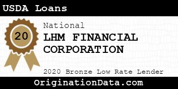LHM FINANCIAL CORPORATION USDA Loans bronze