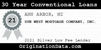 SUN WEST MORTGAGE COMPANY  30 Year Conventional Loans silver