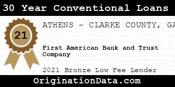 First American Bank and Trust Company 30 Year Conventional Loans bronze
