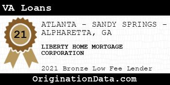 LIBERTY HOME MORTGAGE CORPORATION VA Loans bronze