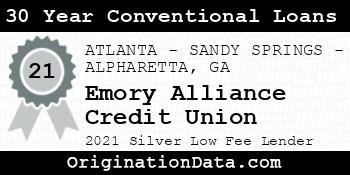 Emory Alliance Credit Union 30 Year Conventional Loans silver