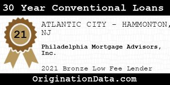 Philadelphia Mortgage Advisors 30 Year Conventional Loans bronze