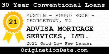 ADVISA MORTGAGE SERVICES LTD. 30 Year Conventional Loans gold