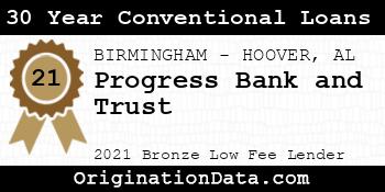 Progress Bank and Trust 30 Year Conventional Loans bronze