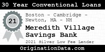 Meredith Village Savings Bank 30 Year Conventional Loans silver