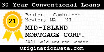 MID-ISLAND MORTGAGE CORP. 30 Year Conventional Loans gold