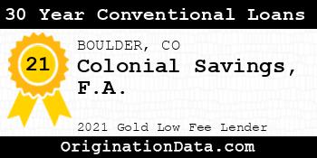 Colonial Savings F.A. 30 Year Conventional Loans gold