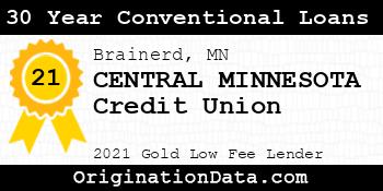 CENTRAL MINNESOTA Credit Union 30 Year Conventional Loans gold